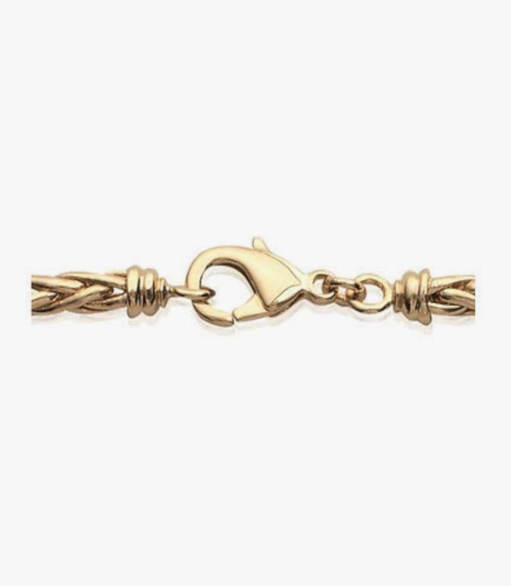 Chaîne Solyra en maille palmier plaqué or 18 carats (3 microns) — Vogue Française