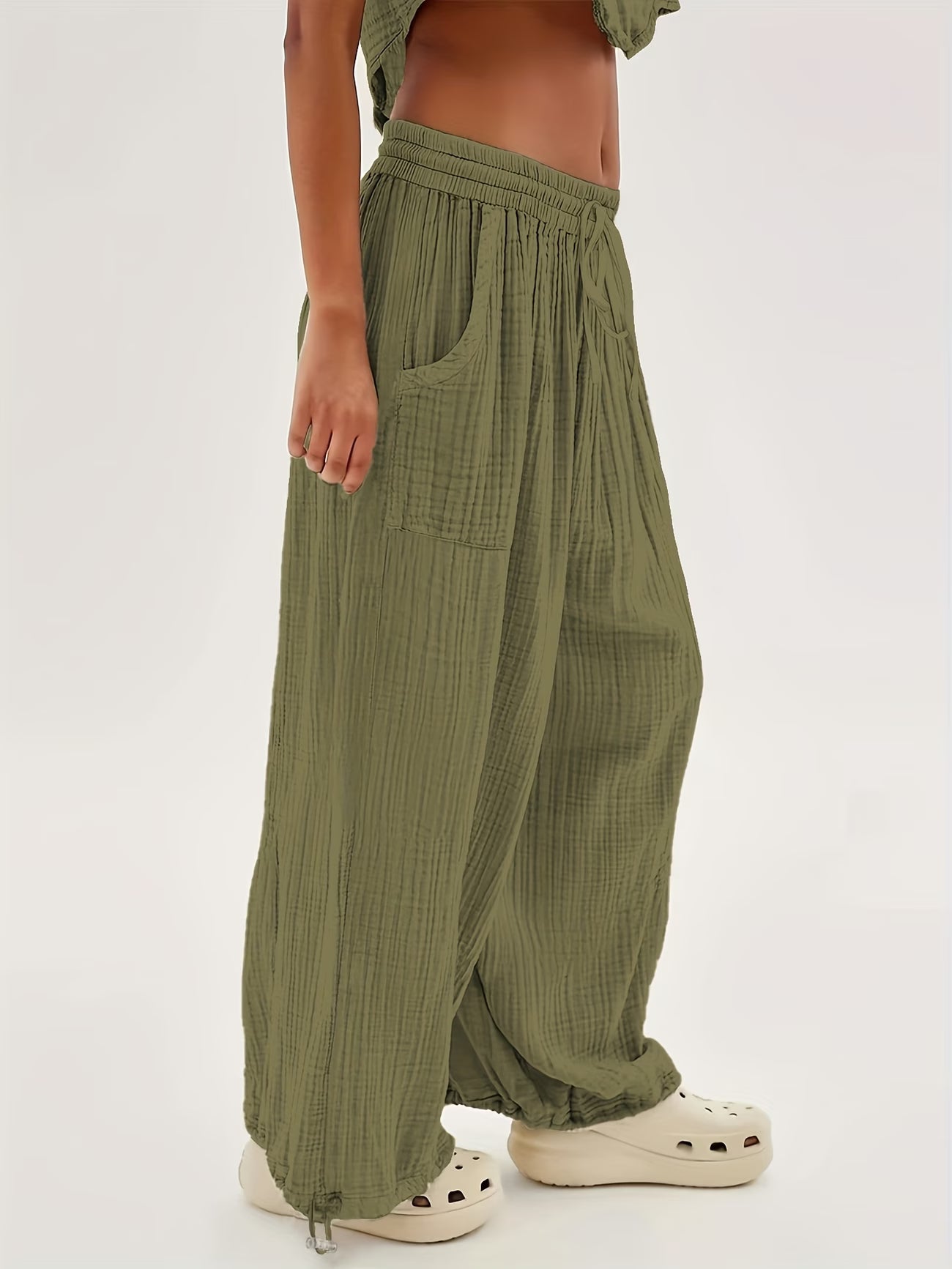 Pantalon Palazzo en Double Gaze de Coton — Vogue Française