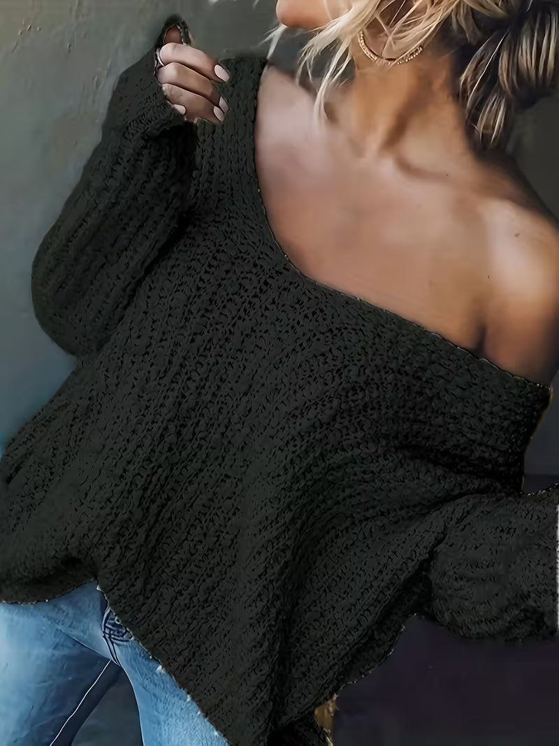 Pull élégant loose en tricot léger — Vogue Française