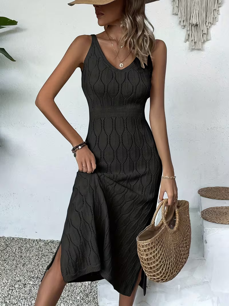 Robe longue façon crochet — Vogue Française