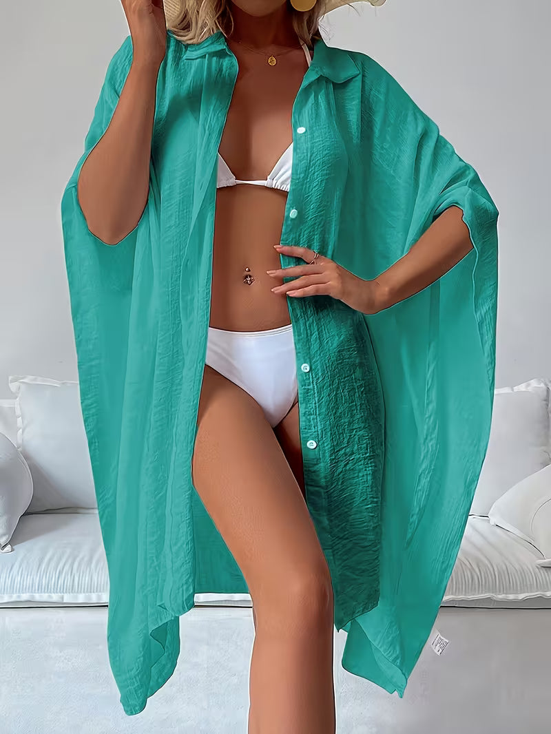Chemise de plage loose — Vogue Française