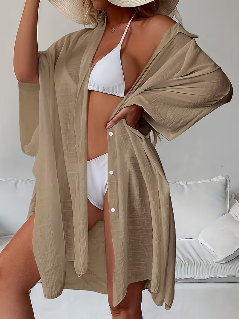Chemise de plage loose — Vogue Française