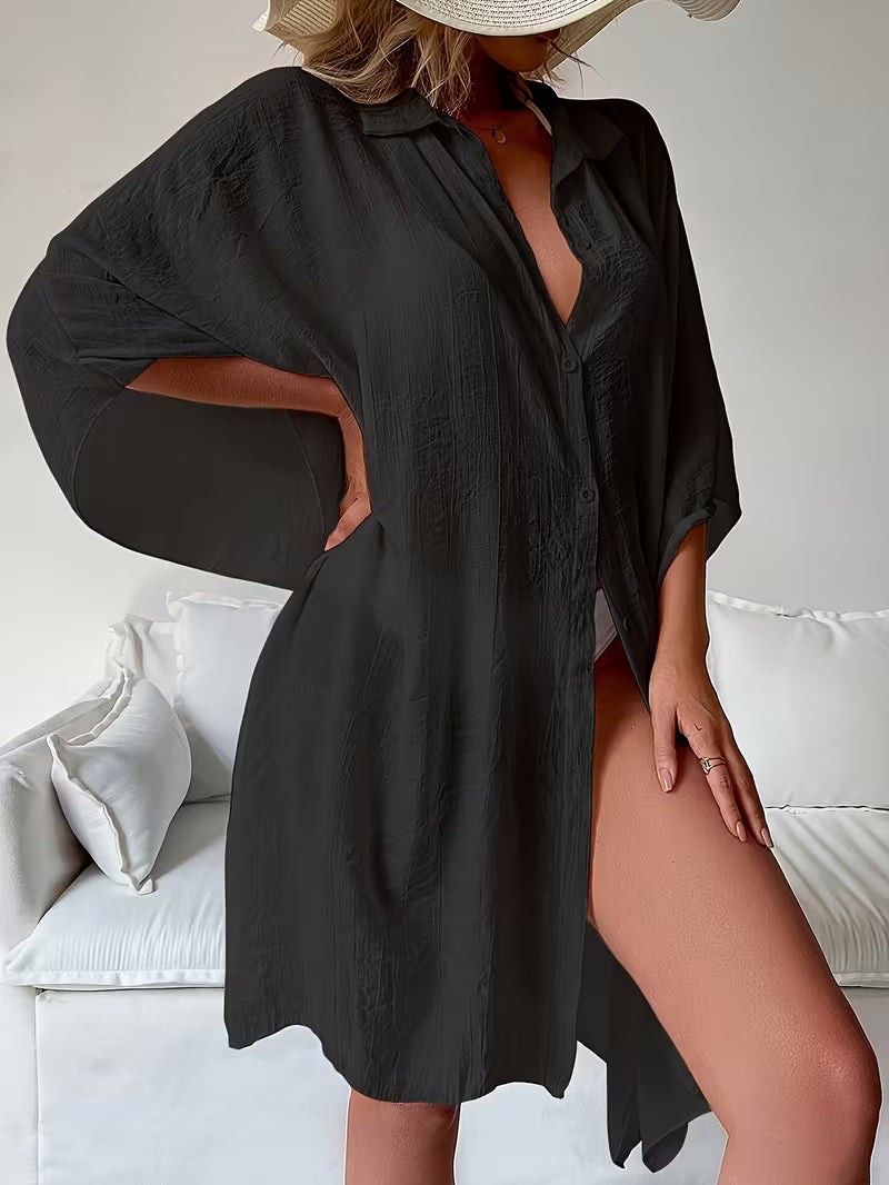Chemise de plage loose — Vogue Française