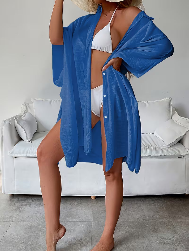 Chemise de plage loose — Vogue Française