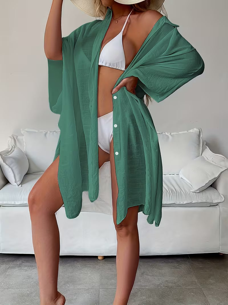 Chemise de plage loose — Vogue Française