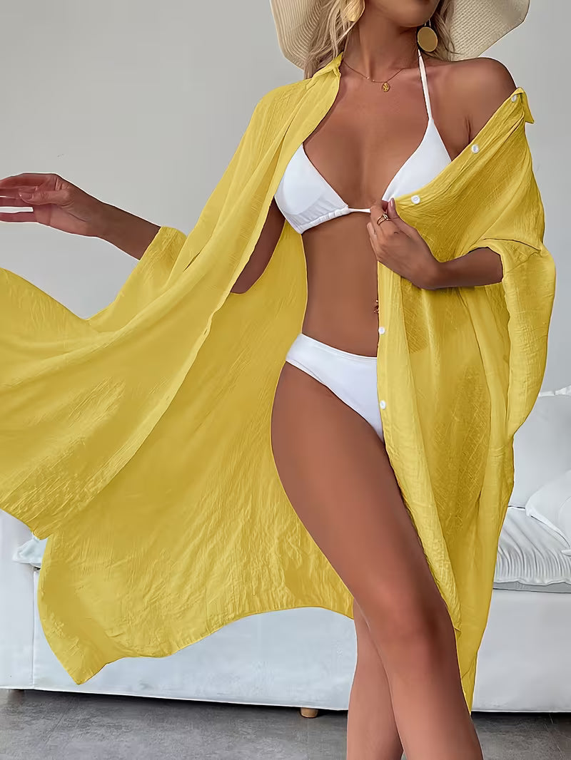 Chemise de plage loose — Vogue Française