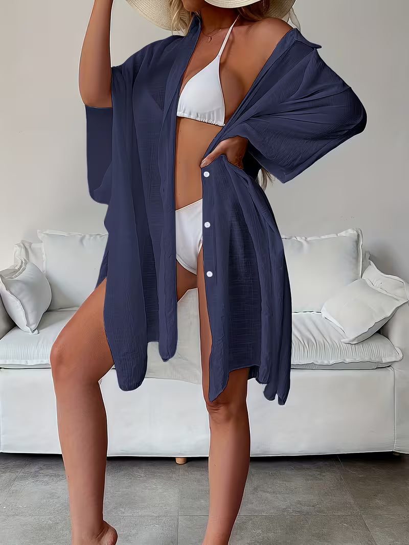 Chemise de plage loose — Vogue Française