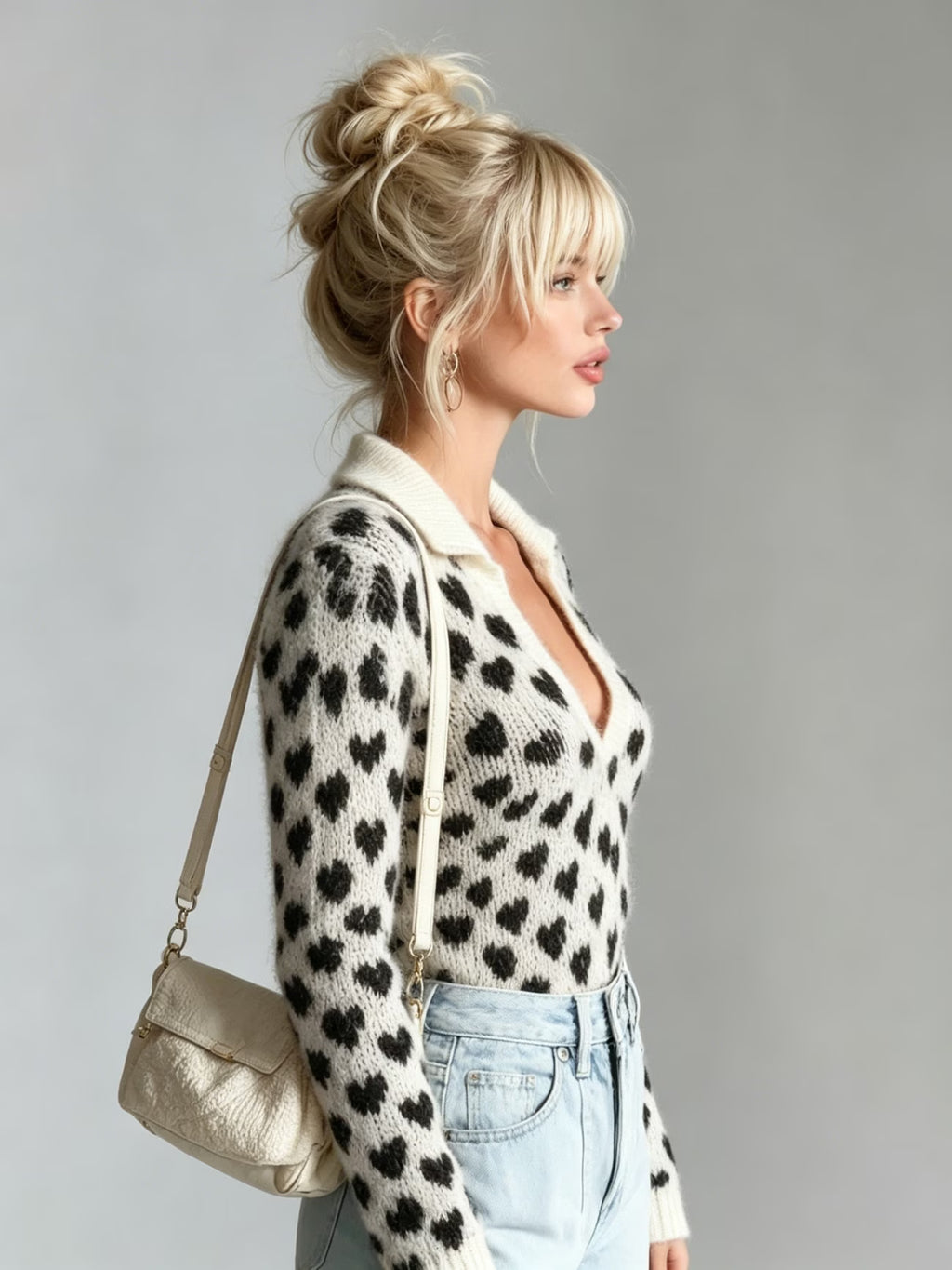 Pull Paris Mon Amour – Col V Élégant