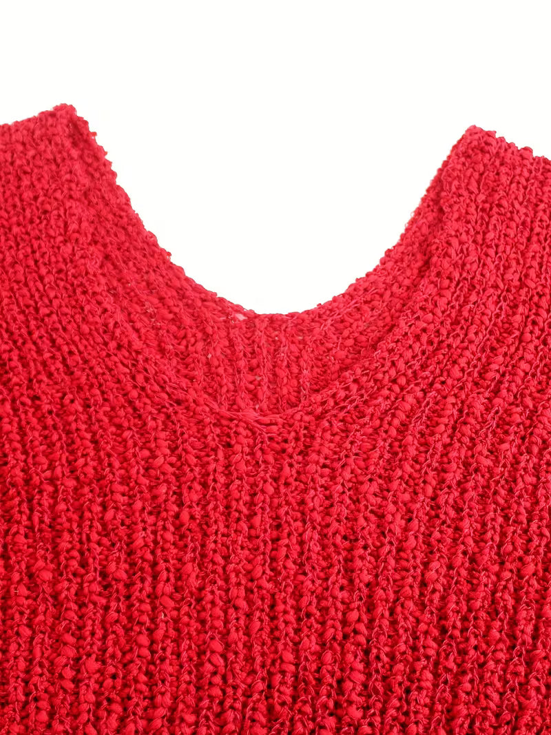 Pull élégant loose en tricot léger — Vogue Française
